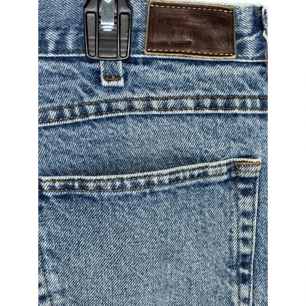 L.L.Bean Double L Men's Blue Denim Lined Jeans Natural Fit Straight Light Wash